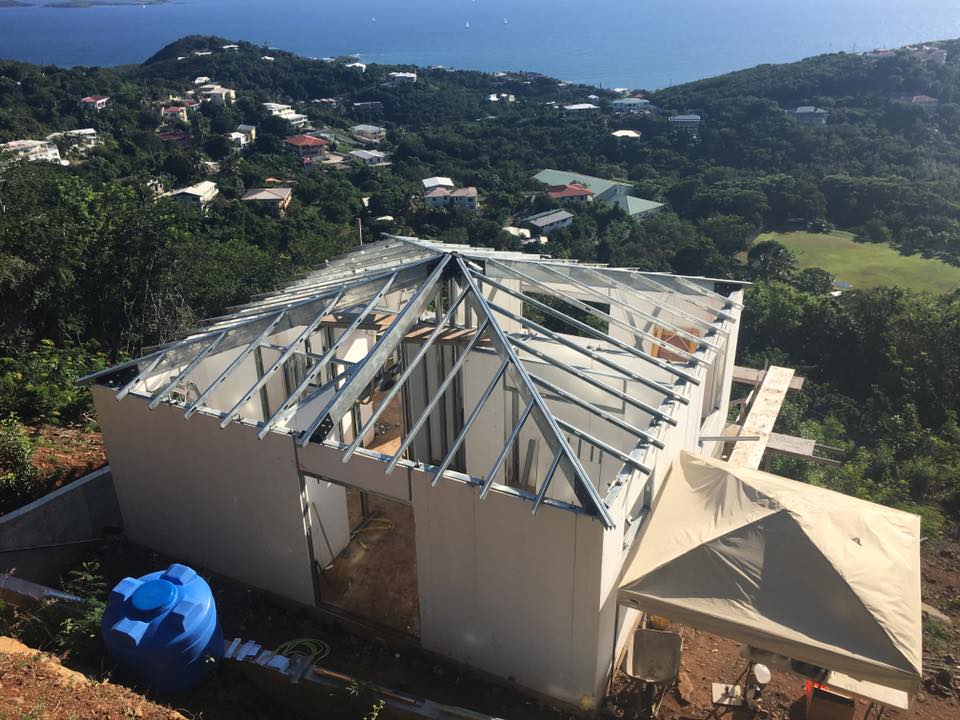 St. Thomas hillside project under construction